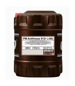 Антифриз PEMCO 912+ концентрат, красный, 20 л