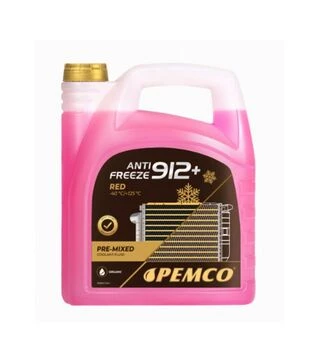 Антифриз PEMCO 912+ -40&deg;C, красный, 5 л