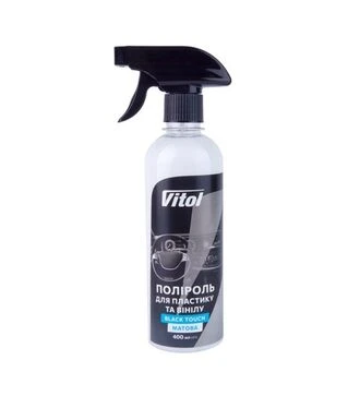 Полироль VITOL Black Touch для пластика и винила, матовая, 400 мл (VTP-4022)