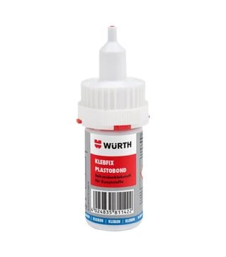 Суперклей WURTH Klebfix Plastobond, прозорий, 20 г (893091)