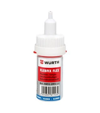 Суперклей WURTH Klebfix Flex, чорний, 20 г (893092)