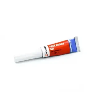 Суперклей WURTH Klebfix Gel, прозорий, 3 г (893403)