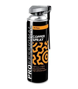 Спрей-смазка медная PiTon Copper Spray для резьбы, фланцев и выхлопной системы, 500 мл