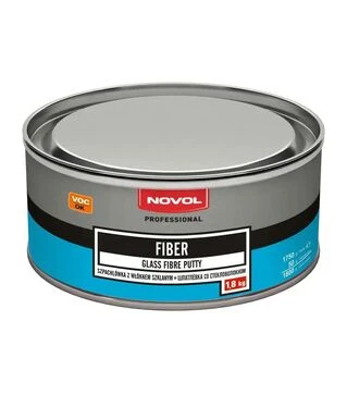 Шпаклівка автомобільна зі скловолокном Novol Fiber, 1,8 кг