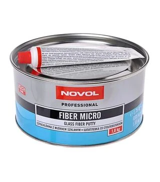 Шпаклівка автомобільна з мікроскловолокном Novol Fiber Micro, 1,8 кг