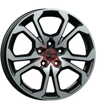 Колісний диск Remain R242 6,5x17 PCD5/112 ЕТ38 DIA57,1 Алмаз чорний (сфера) (A-series 17" Skoda Kodiaq) (vc49)