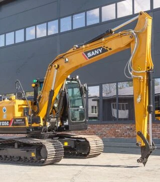 Экскаватор гусеничный PALFINGER SANY SY135C, 2022 г.в., 8,54м/час, б/у (5489)