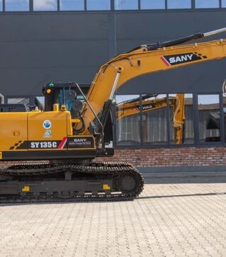 Экскаватор гусеничный PALFINGER SANY SY135C, 2022 г.в., 8,54м/час, б/у (5489)