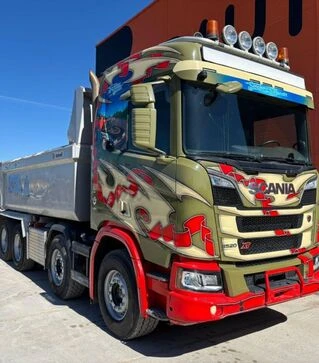 Самосвал Scania R 520 8x4, 2021 г.в., 392909 км, б/у