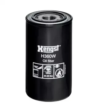 Фильтр масляный Hengst Filter Case, Claas, New Holland, STEYR (HENGST) (H360W)