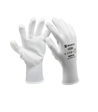 Перчатки защитные WURTH White PU, р. 10 (899401110)