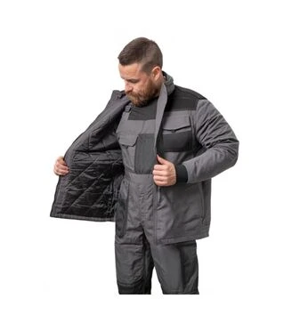 Куртка рабочая зимняя WURTH THUNDER серо-черная, XXL (5899709504)