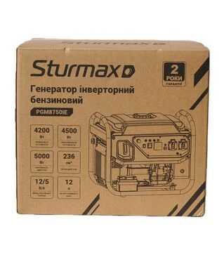 Генератор інверторний бензиновий Sturmax PGM8750IE, 4,2 кВт