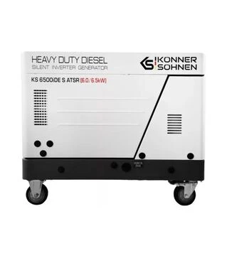 Генератор дизельний інверторний Konner&amp;Sohnen KS 6500iDE S ATSR, 6 кВт, однофазний (243621)