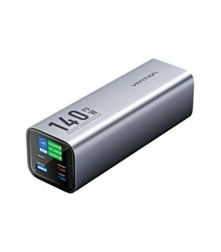 Универсальная мобильная батарея Vention 27000 mAh, 140W, 5 А, PD, QC/3.0, 2xUSB-C, USB-A, LED Display, Gray (FHVH0)