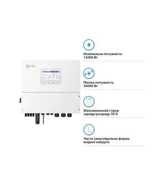 Инвертор гибридный Solis S6, 20 кВт, 3 фазы (S6-EH3P20K-H)