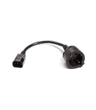 Кабель питания PowerPlant C14 - Schuko, 0,15м (EX610457)