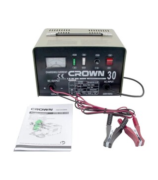 Зарядний пристрій CROWN CT37005, 12/24 В, 16 А, 480 Вт