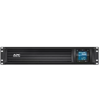 Источник бесперебойного питания APC Smart-UPS C 1000VA/600W, RM 2U, LCD, USB, SmartConnect, 4xC13 (SMC1000I-2UC)