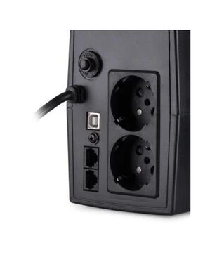 Джерело безперебійного живлення Vinga VPE-600PU LED 600VA Plastic Case, 600VA/360W, USB (VPE-600PU)