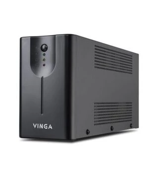 Джерело безперебійного живлення Vinga VPE-600MU LED 600VA Metal Case, 600VA/360W, USB (VPE-600MU)