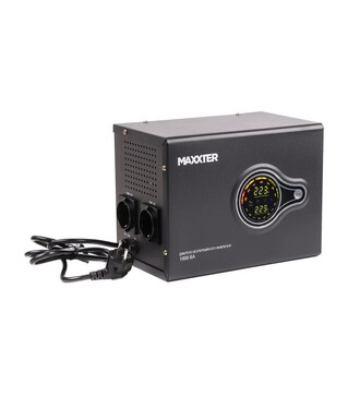 Источник бесперебойного питания Maxxter 1000VA/600W LCD (MX-HI-PSW1000-01)