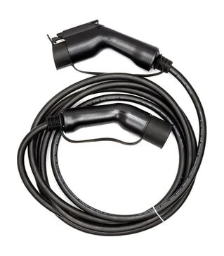 Зарядний кабель для електромобілів HiSmart Type 1 &ndash; Type 2, 7,2 кВт, 1 фаза, 5 м (EV200009)