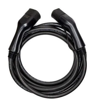 Зарядный кабель HiSmart Type 2 &ndash; Type 2, 22 кВт, 3 фазы, 5 м (EV200023)