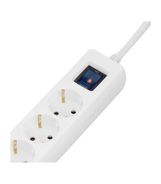 Мережевий подовжувач-фільтр 2E 3х1,5 мм&sup2;, 5 розеток, USB-A/C, білий, 3 м (2E-SP515M3USBWH)