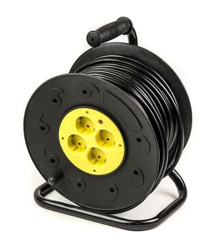Мережевий подовжувач на котушці PowerPlant 3x1,5 мм&sup2;, 50 м, 4 розетки (PPRA10M500S4)