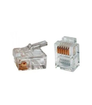 Конектор Eserver RJ-12, 6P6С, 100 шт (WT-6001D)