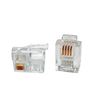 Конектор Patron RJ-11, 6P4C, 40 шт (CON-RJ-11-6P4C-40)
