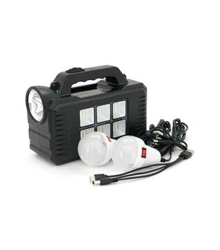 Ліхтар переносний GD-8077, Solar charging, 1+1 режим, чорний (GD-8077)