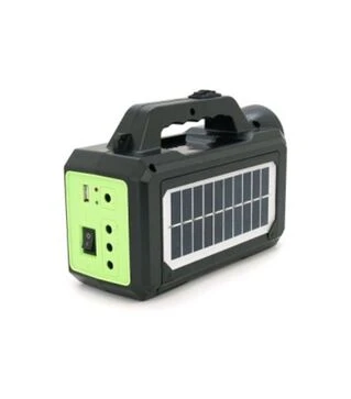 Ліхтар переносний GD-8077, Solar charging, 1+1 режим, чорний (GD-8077)