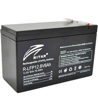 Акумуляторна батарея Ritar LiFePo4 R-LFP, 12,8 В, 6А*год (R-LFP 12.8V 6Ah)