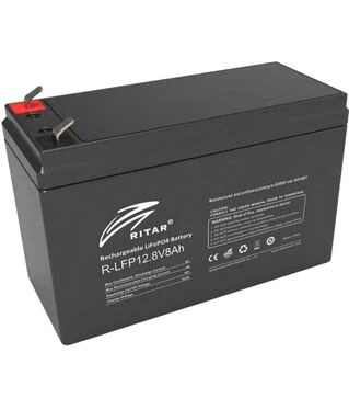 Акумуляторна батарея Ritar LiFePo4 R-LFP, 12,8 В, 8 А*год (R-LFP 12.8V 8Ah)