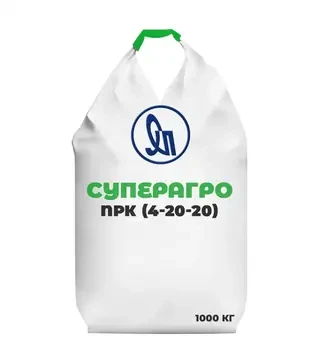 Добриво комплексне Суперагро NPК (4-20-20), 1 000 кг (Сумихімпром)