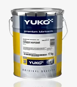 Пластичная смазка Yuko Солидол жировой, 17 кг