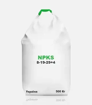 Добриво комплексне Азотно-Фосф. Калійне NPKS 8-19-29+4, 500 кг (Україна)