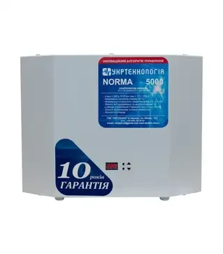 Стабілізатор напруги Укртехнологія Norma 5000, 5 кВт