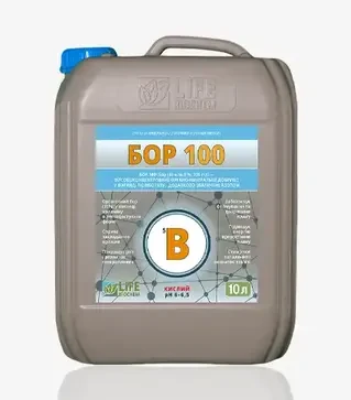 Мікродобриво Бор100 Кислий, 10 л (Life Biochem)
