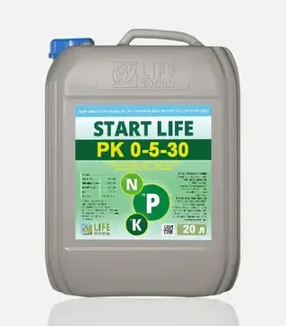 Добриво комплексне Start life РК 0-5-30 (Старт Лайф), 20 л (Life Biochem)