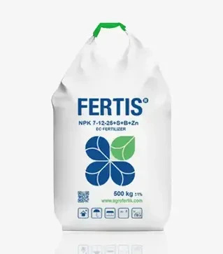 Удобрение комплексное NPK 7-12-25+S+B+Fe+Mn+Zn, 500 кг (Fertis)