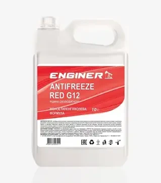 Антифриз Enginer G12 червоний, 10 л