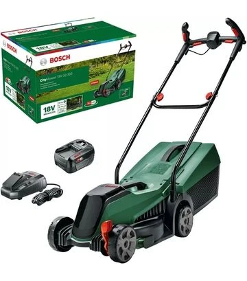 Газонокосилка аккумуляторная Bosch CityMower 18В с АКБ и ЗУ (06008B9A07) - фото 2