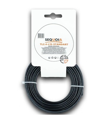 Леска для триммера SEQUOIA TL2,4-L15-Standart круглая 2,4 мм, 15 м - фото 2