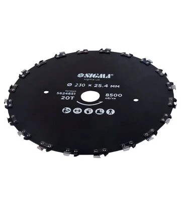 Диск для триммера Sigma Ø230×25,4мм, 20Т, цепной (5624651) - фото 3