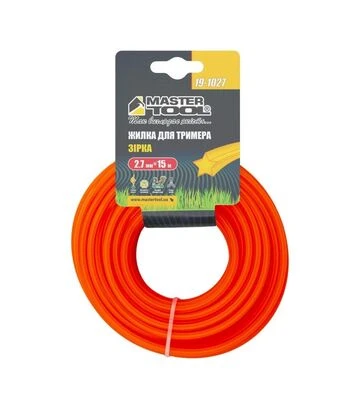 Волосінь для тримера MASTERTOOL зірка, 2,7 мм, 15 м (19-1027) - фото 2