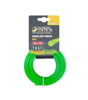 Волосінь для тримера MASTERTOOL кругла, 2,4 мм, 15 м (19-0024) - фото 2
