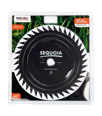 Ніж для тримера SEQUOIA Ø255х25,4 мм, 1,6 мм, 40-зубчатий (GB40T-255) - фото 3